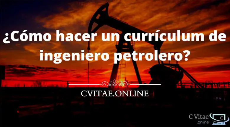 curriculum de ingeniero de petrolifera