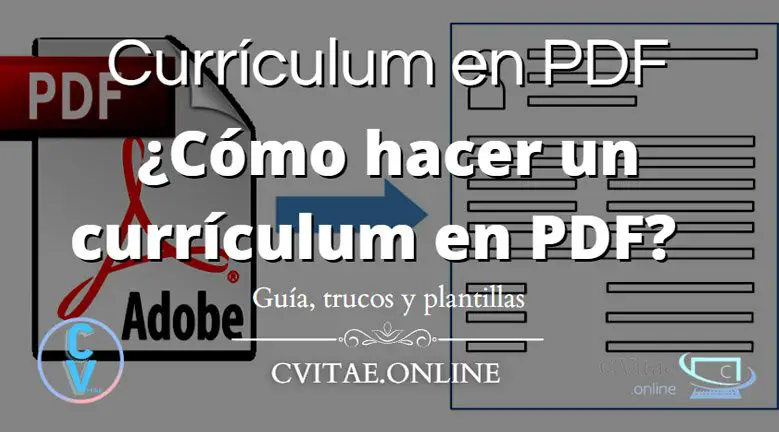 curriculum vitae plantilla pdf