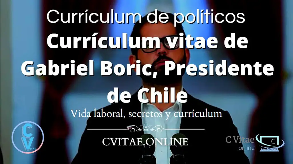 Gabriel Boric currículum vitae