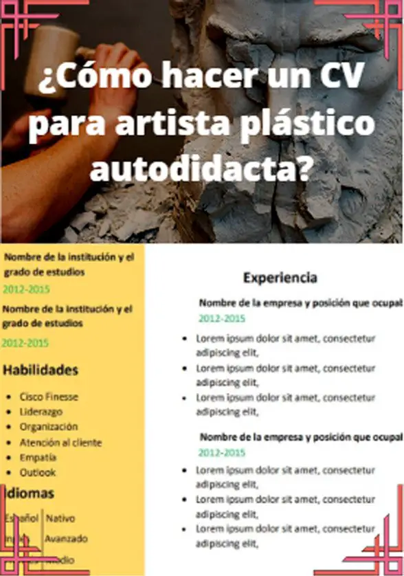 Como hacer un curriculum para artista plástico autodidacta