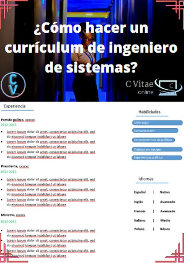 currículum vitae ingeniero en sistemas computacionales doc