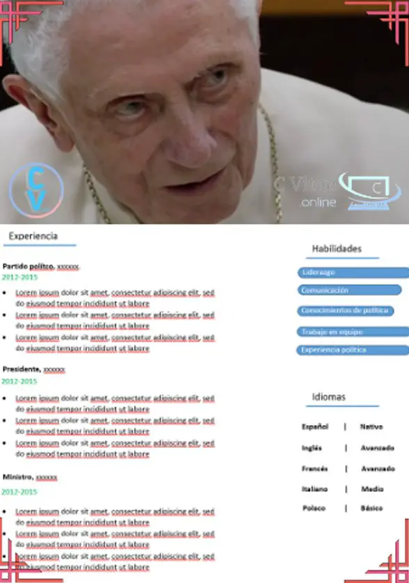 el curriculum del papa Ratzinger