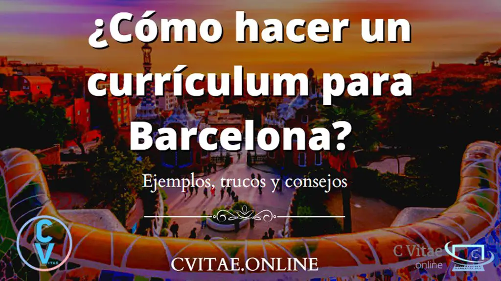 Modelo curriculum vitae barcelona