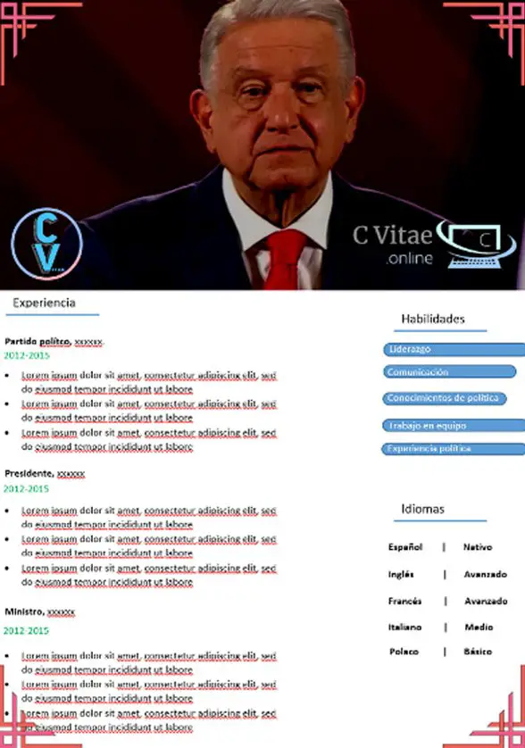 Andres Manuel Lopez Obrador CV